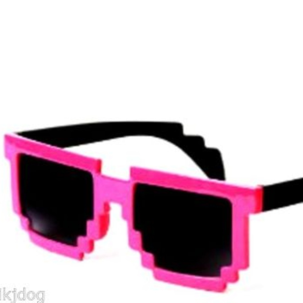 Pixelated Sunglasses Black Lenses